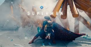 “David Corenswet as Superman 2025 movie poster”