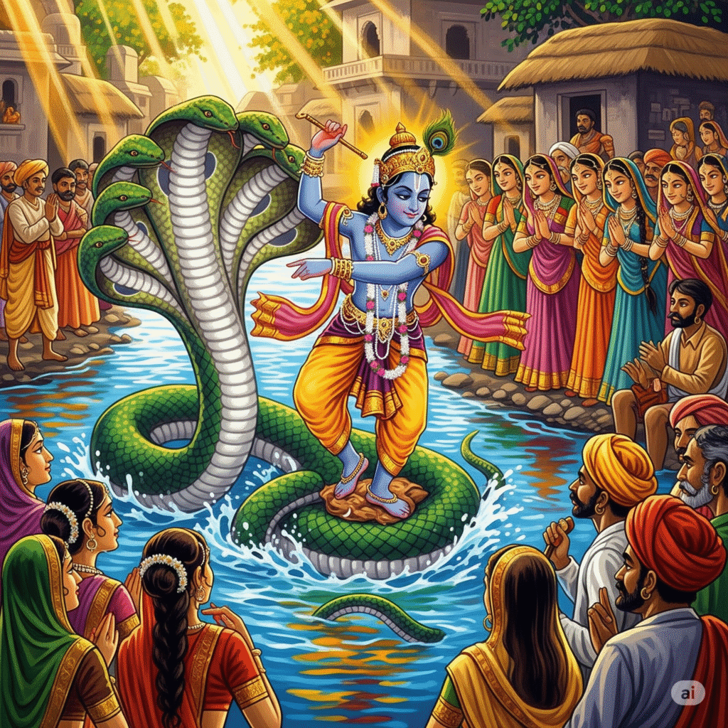  कृष्ण और कालिया नाग का मर्दन (कालिया दमन)
