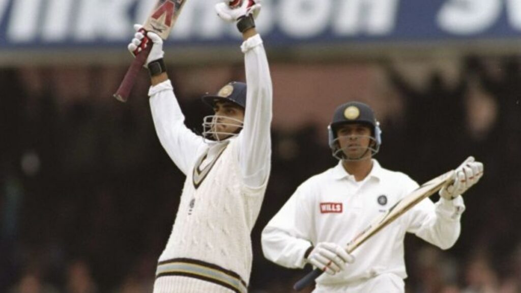 Sourav ganguly and Rahul Dravid at lords