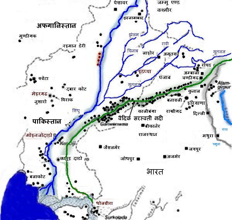 ISRO Satellite Image – Ancient Saraswati River Channel"