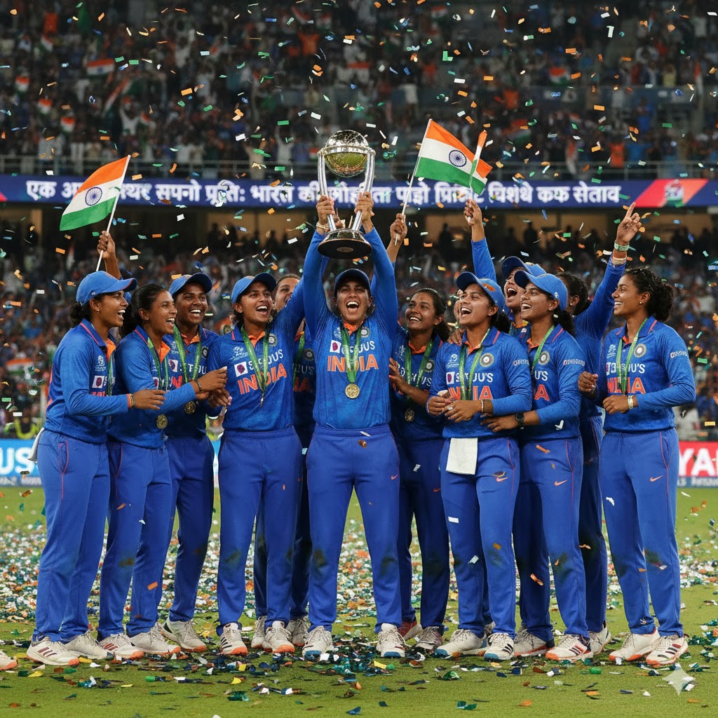 एक अरब सपनों की पूर्ति: भारत की महिलाओं ने जीता पहला क्रिकेट विश्व कप ख़िताब